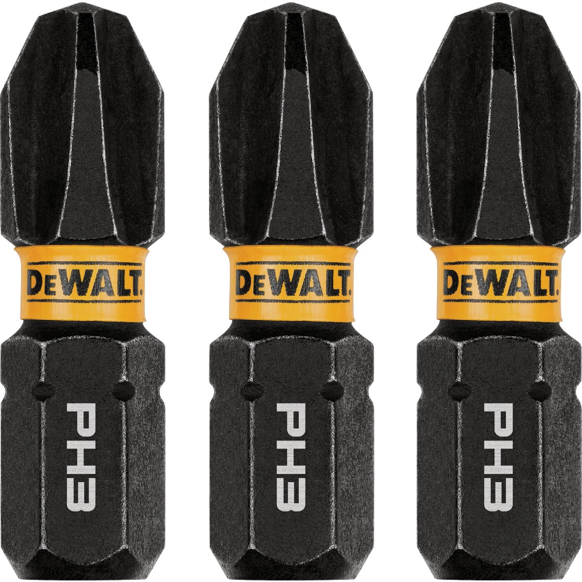 DEWALT FlexTorq 1 In. #3 Phillips Impact Screwdriver Bit (3-Pack)