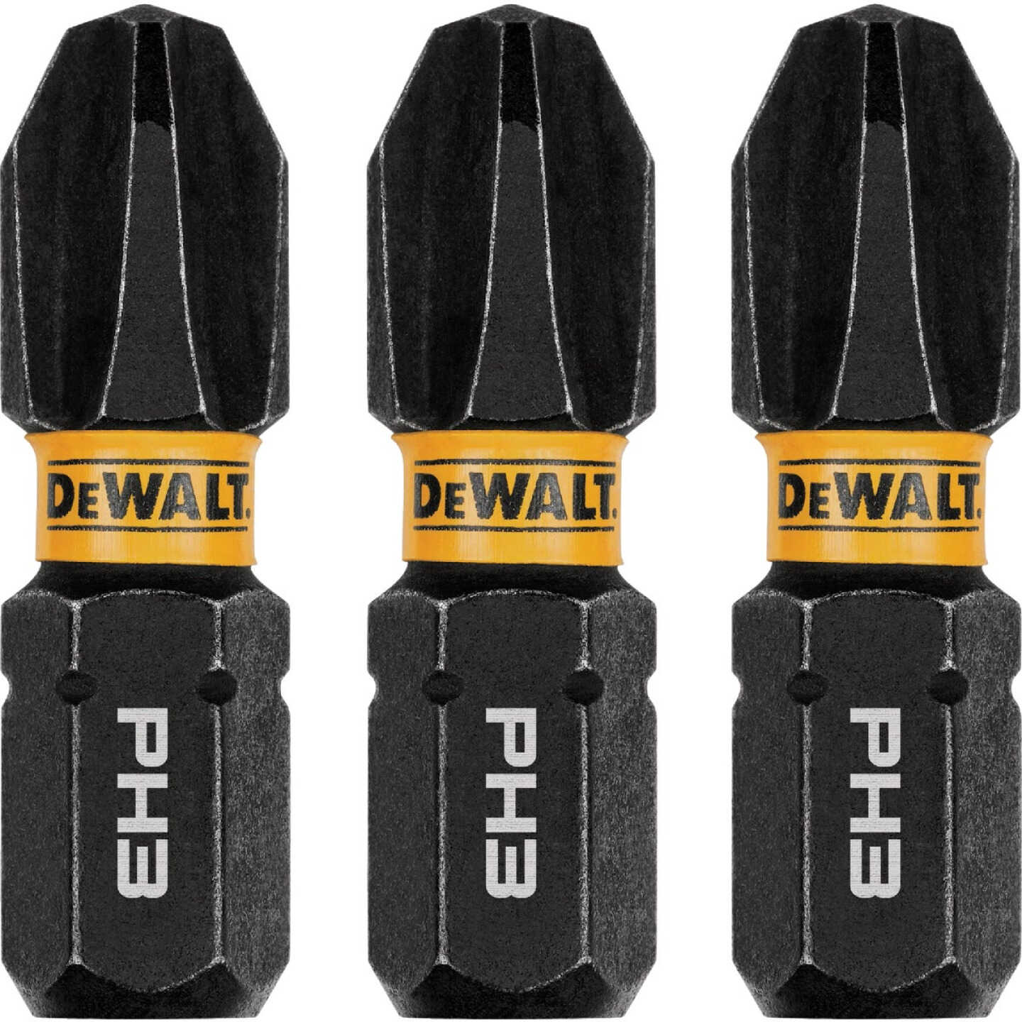 DEWALT FlexTorq 1 In. #3 Phillips Impact Screwdriver Bit (3-Pack) Image 1