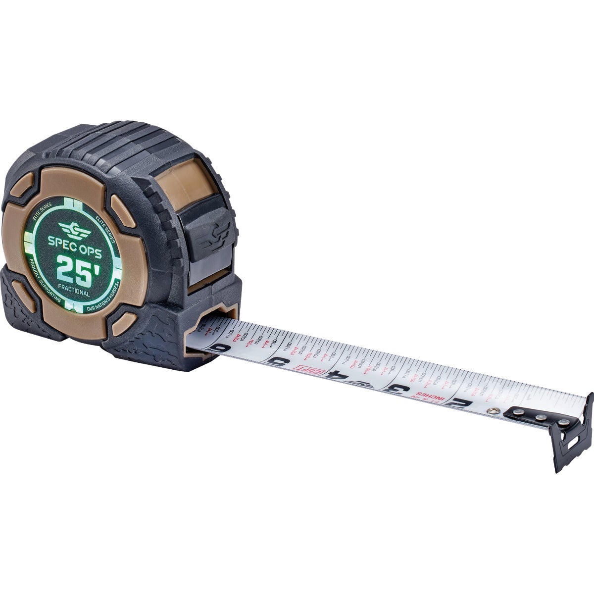 Spec Ops Elite Series 25 Ft. Fractional Tape Measure
