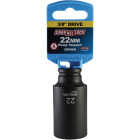 Channellock 3/8 In. Drive 22 mm 6-Point Deep Metric Impact Socket Image 2