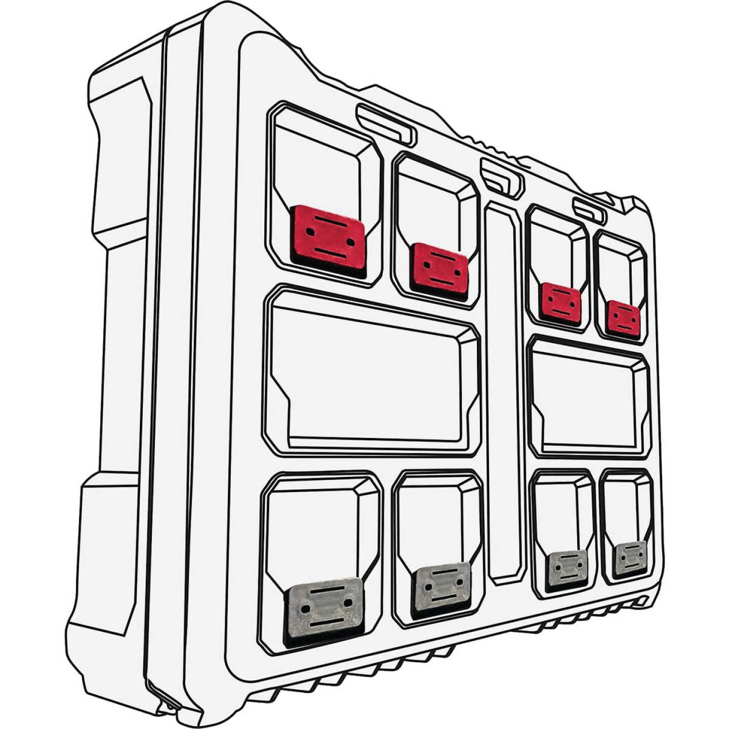 StealthMounts Adapter Feet Compatible with Milwaukee PACKOUT (8-Pack) Image 3