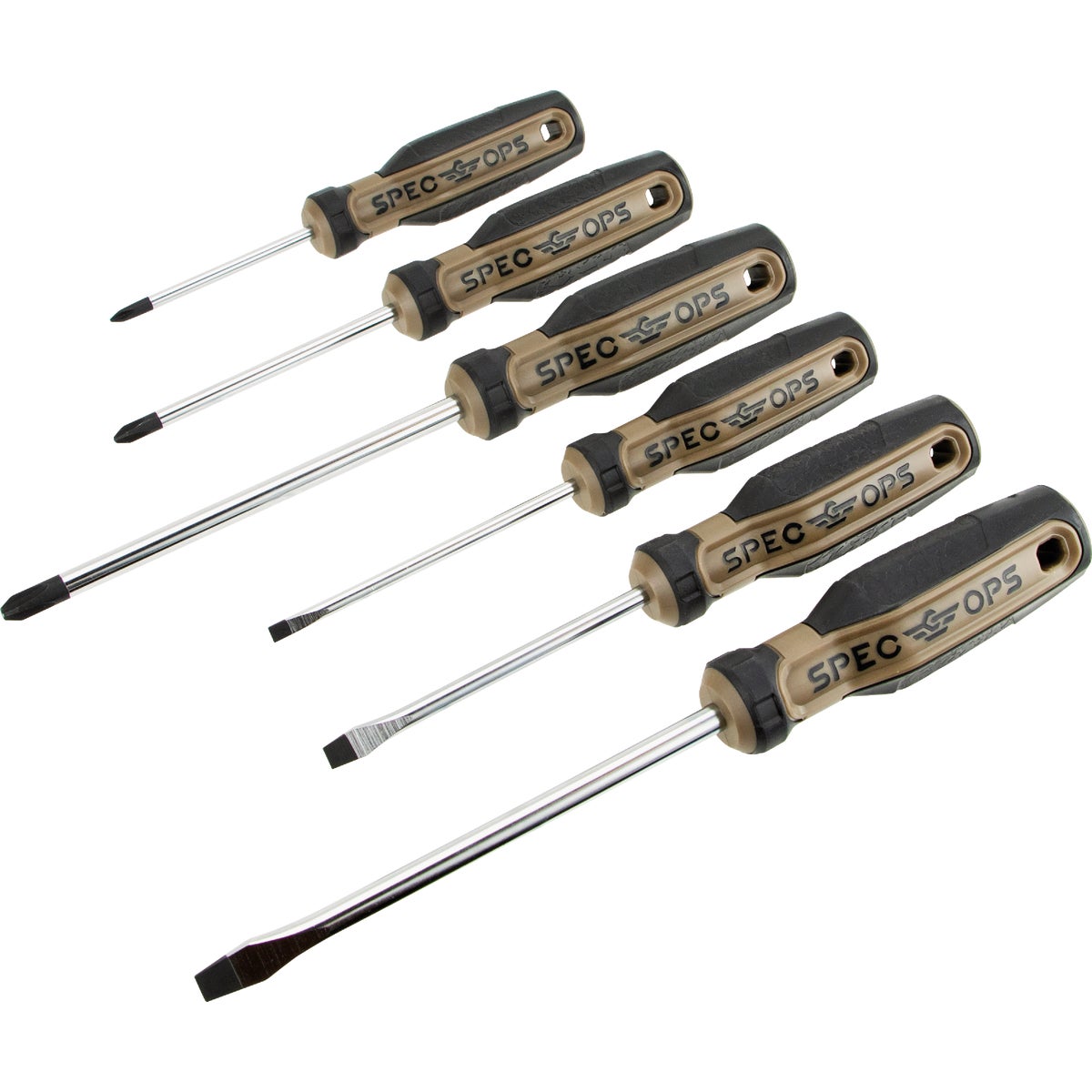 Spec Ops Phillips & Slotted Screwdriver Set (6-Piece)