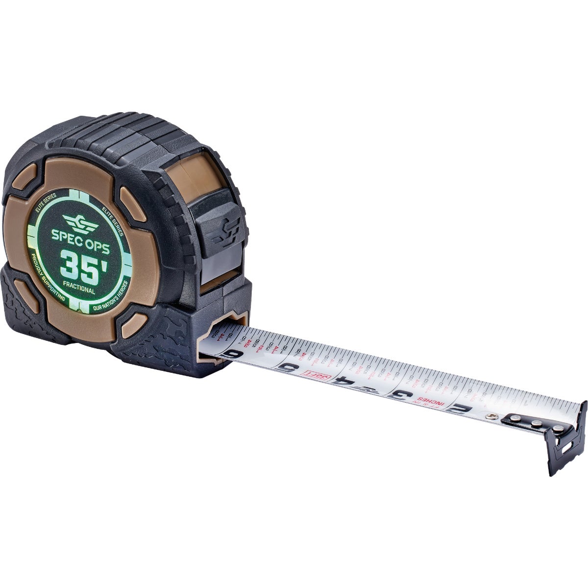 Spec Ops Elite Series 35 Ft. Fractional Tape Measure