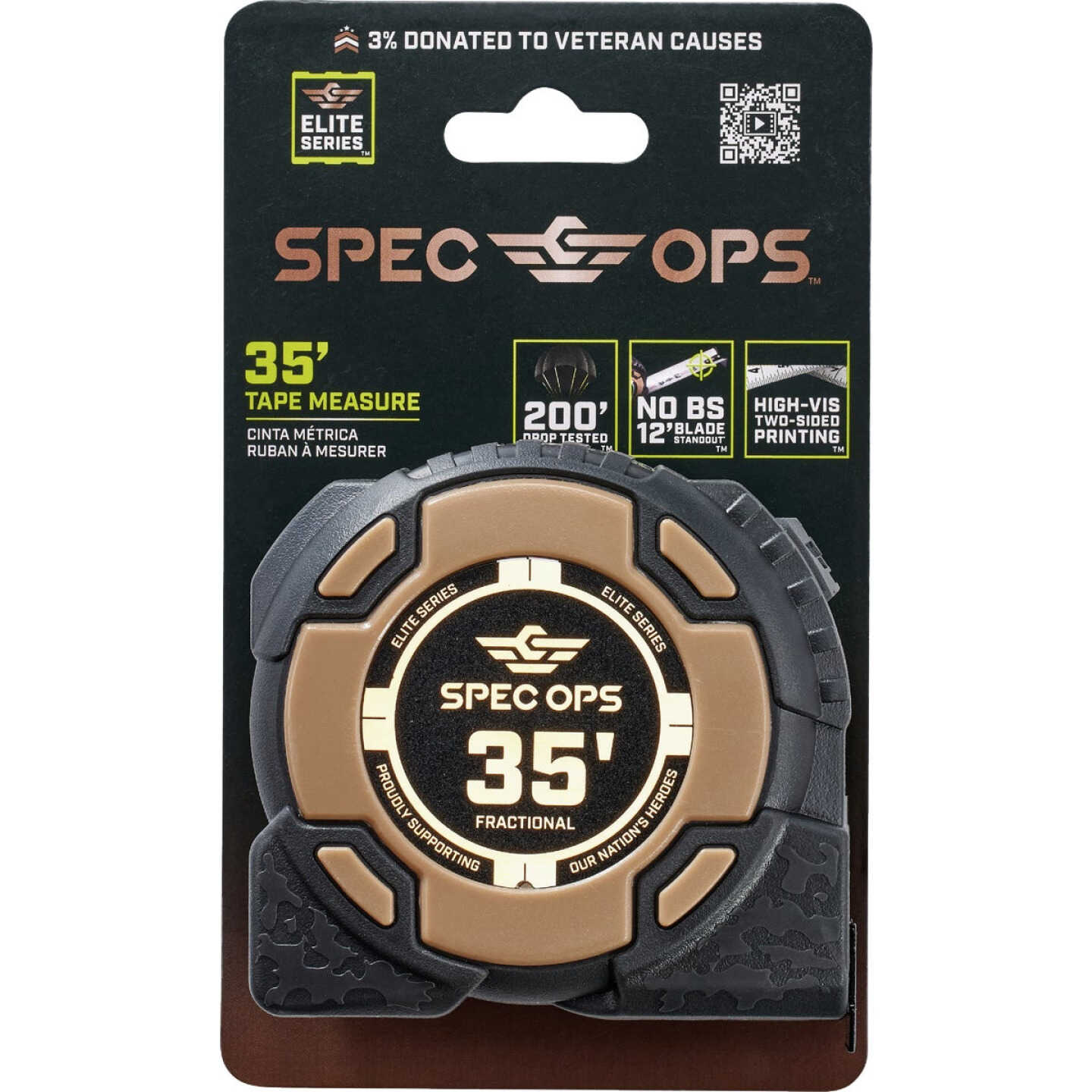 Spec Ops Elite Series 35 Ft. Fractional Tape Measure Image 2