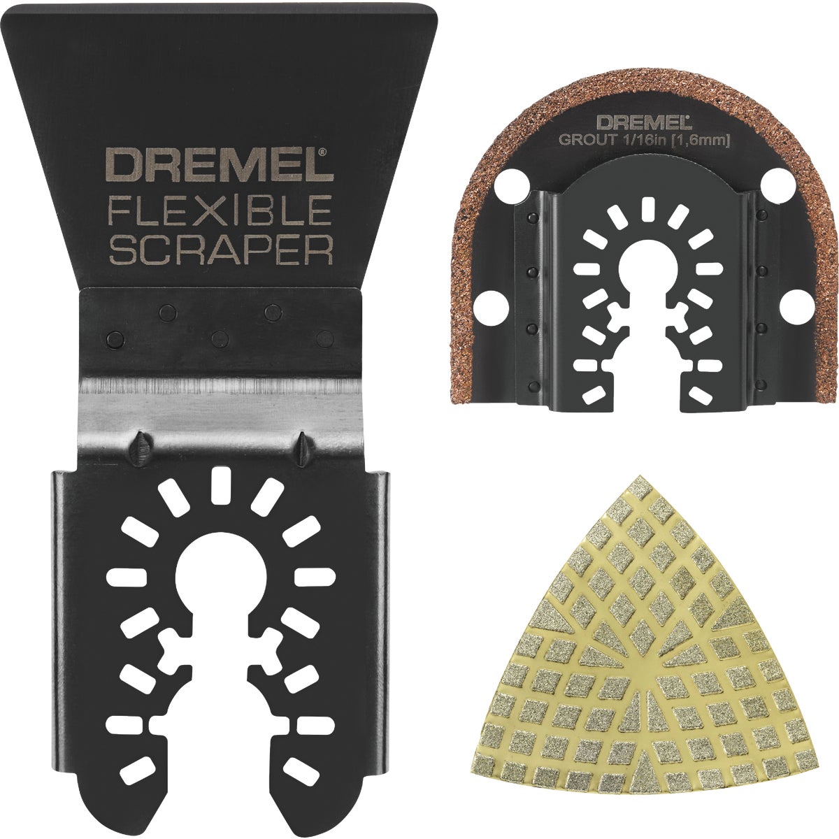Dremel Universal Oscillating Grout & Tile Blade Assortment (3-Piece)