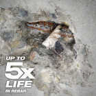 Milwaukee MX4 SDS-PLUS 4-Cutter Solid Carbide Rotary Hammer Drill Bit Set (6-Piece) Image 6