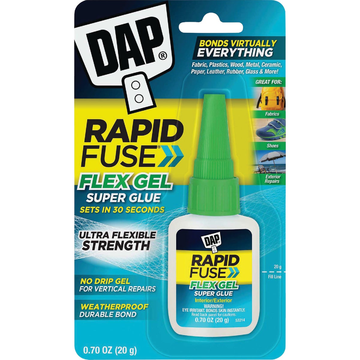 DAP RapidFuse Flex Gel Super Glue