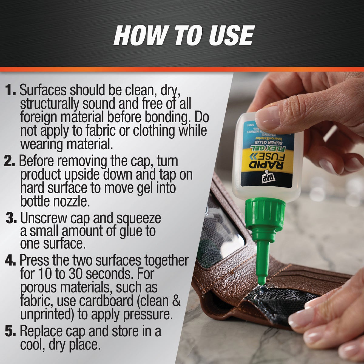 DAP RapidFuse Flex Gel Super Glue Image 4