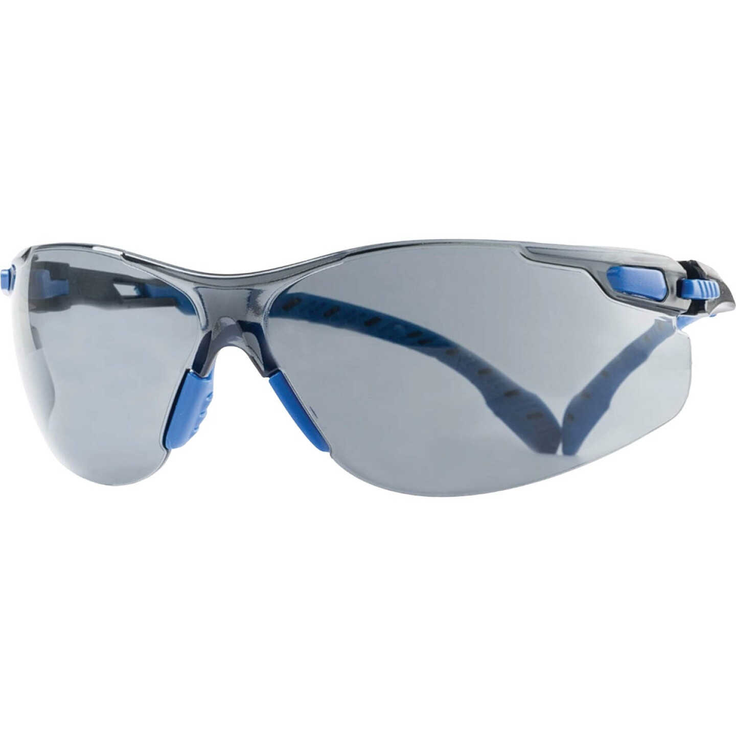 3M Black/Blue Frame Safety Glasses with Anti-Fog Scotchgard Protector Gray Lenses Image 2