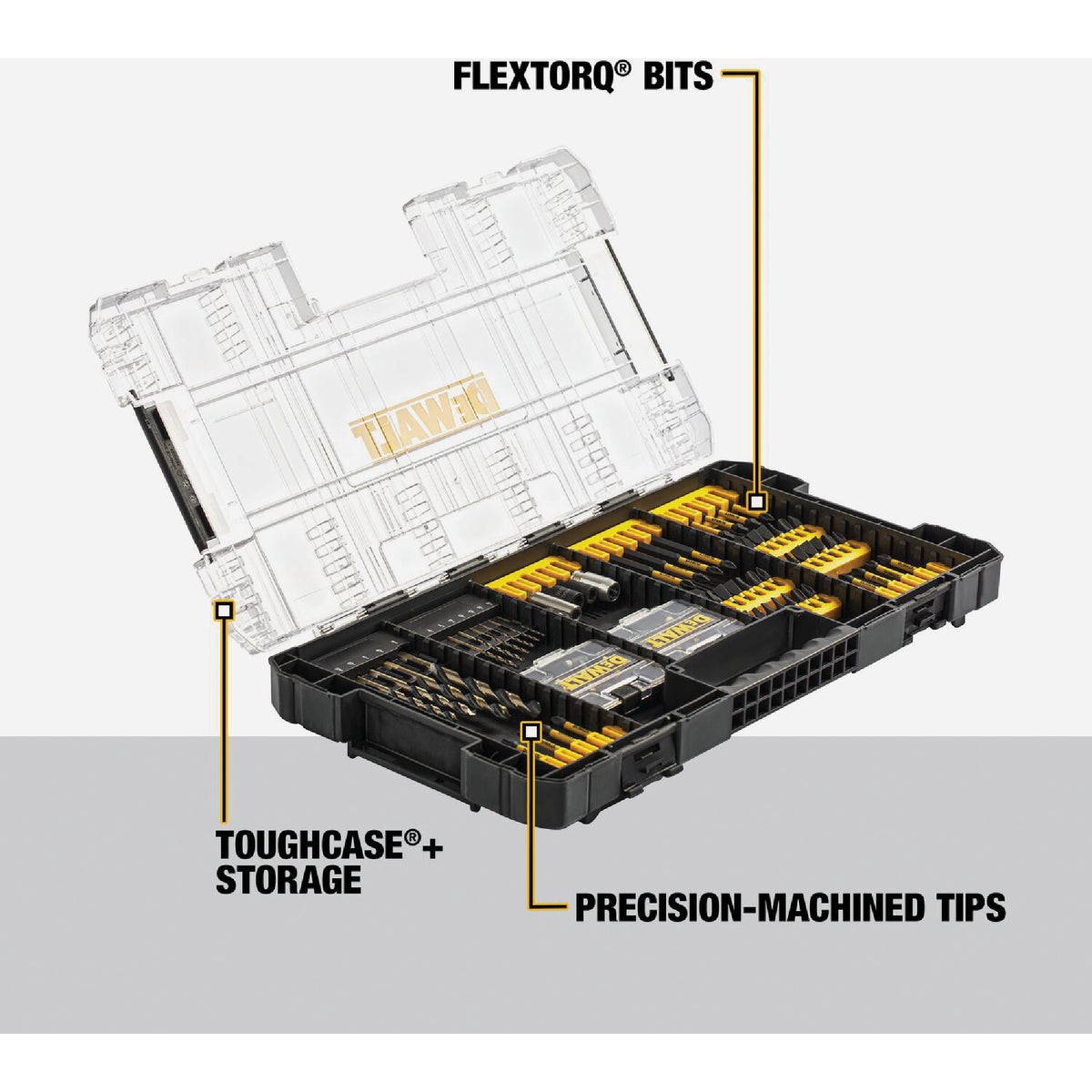 DEWALT Elite Series 1/4 In. Impact Driver Bit Set (100-Piece) Image 3