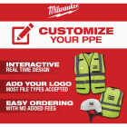 Milwaukee ANSI Class 2 High Vis Orange Mesh Safety Vest, Large/XL Image 4