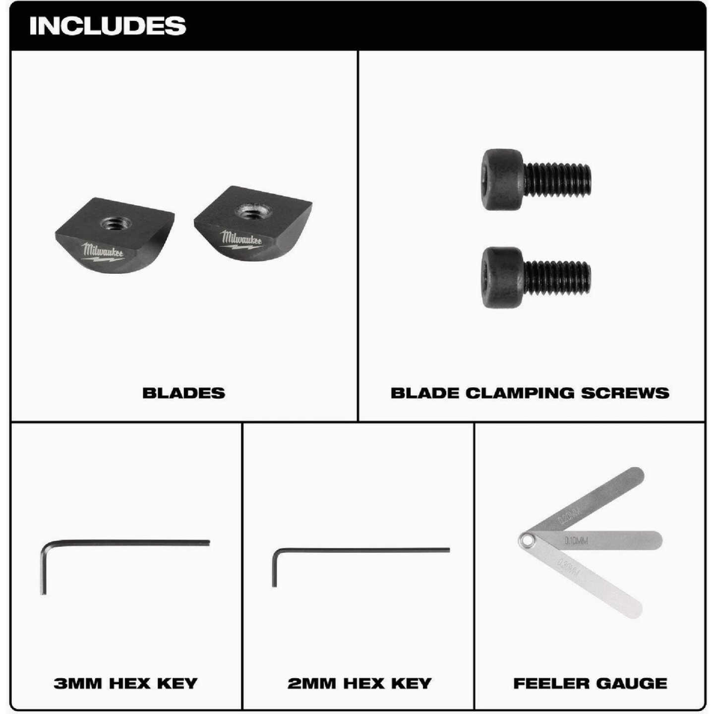 Milwaukee M12 FUEL 16 ga Scroll Shear Replacement Blade Set Image 2