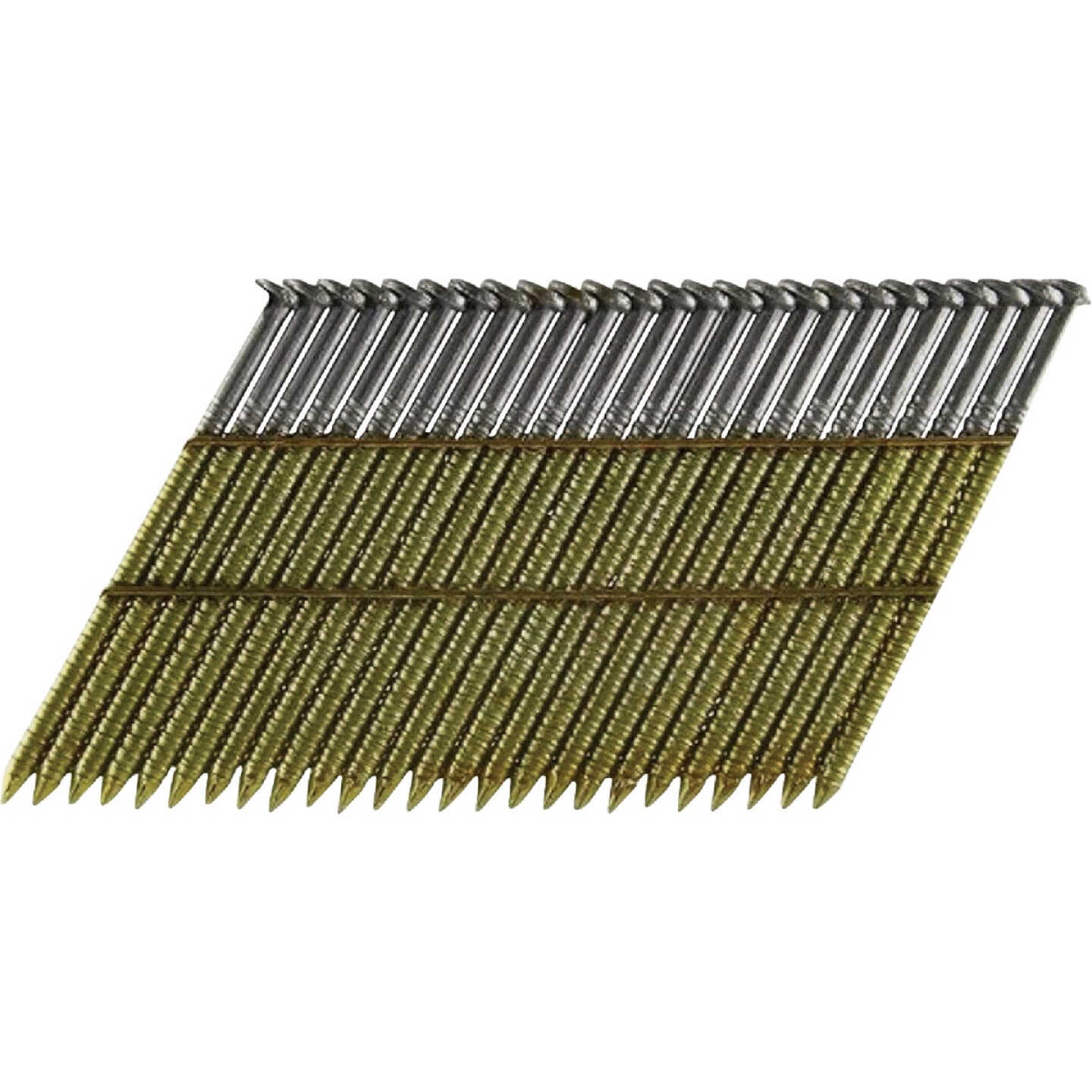 Pro-Fit 3 In. x 0.120 In. 28 Degree Wire Strip Ring Shank Round Head Galvanized Hot Dipped Galvanized Framing Stick Nails (2000 Ct.) Image 1