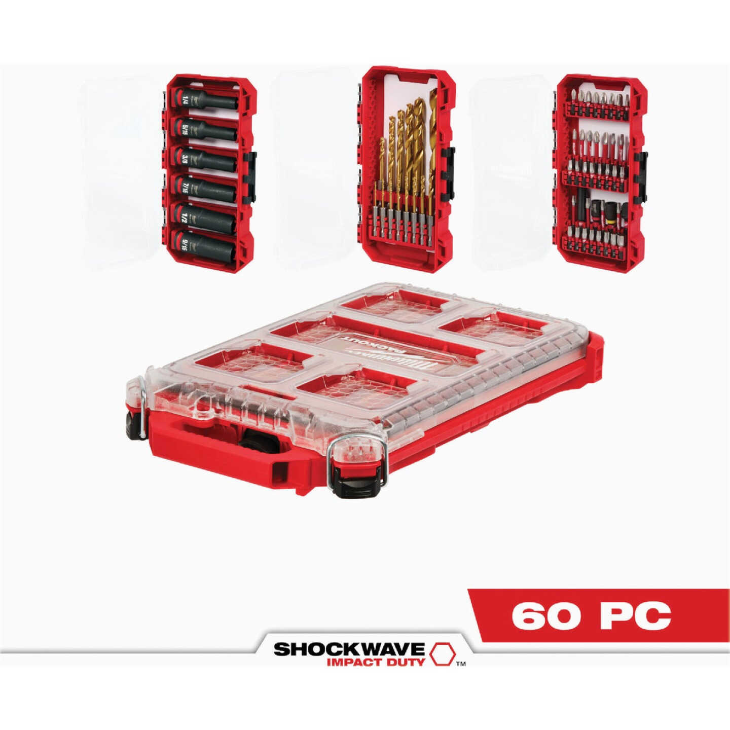 Milwaukee SHOCKWAVE Impact Duty Drill & Drive Set (60-Piece) Image 1