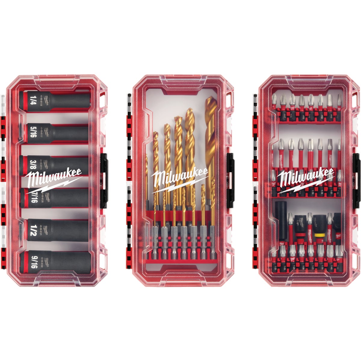 Milwaukee SHOCKWAVE Impact Duty Drill & Drive Set (60-Piece) Image 9