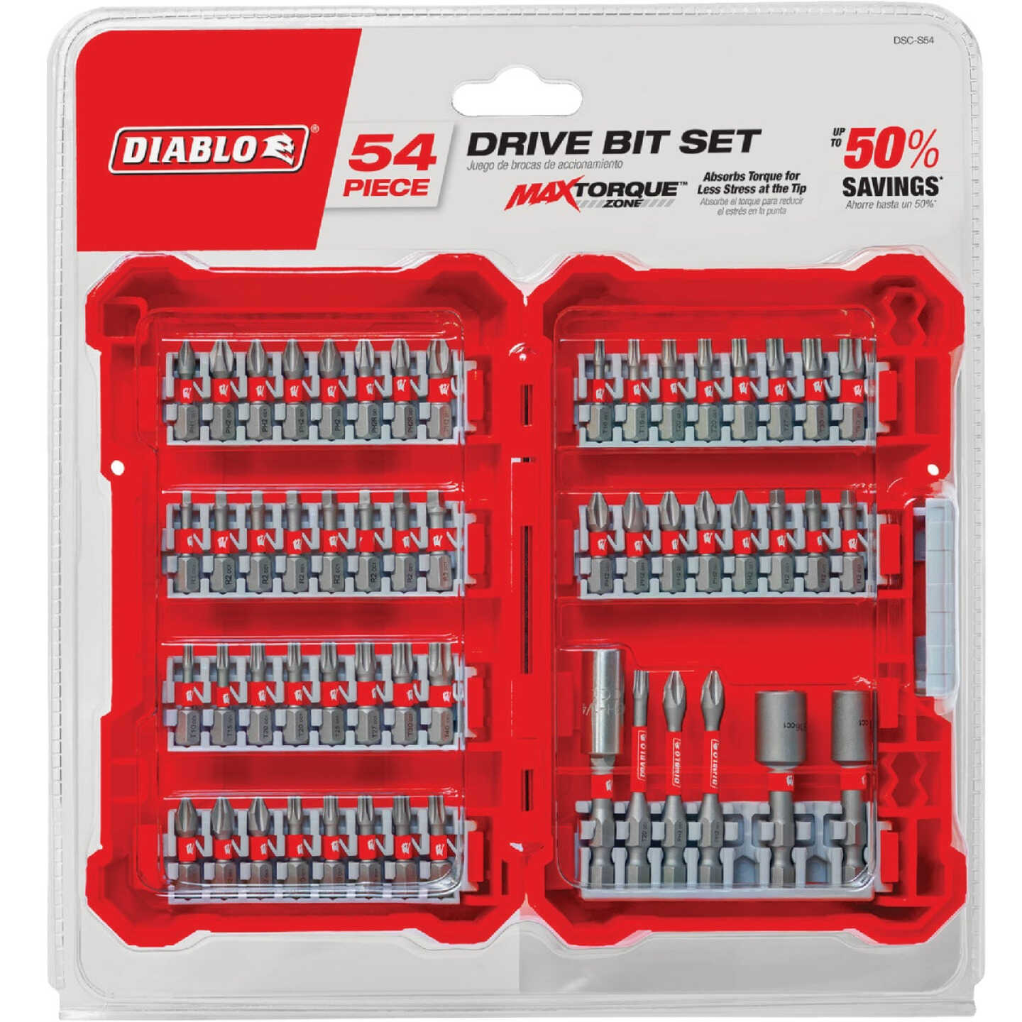 Diablo 54-Piece Impact Screwdriver Bit Set Image 1