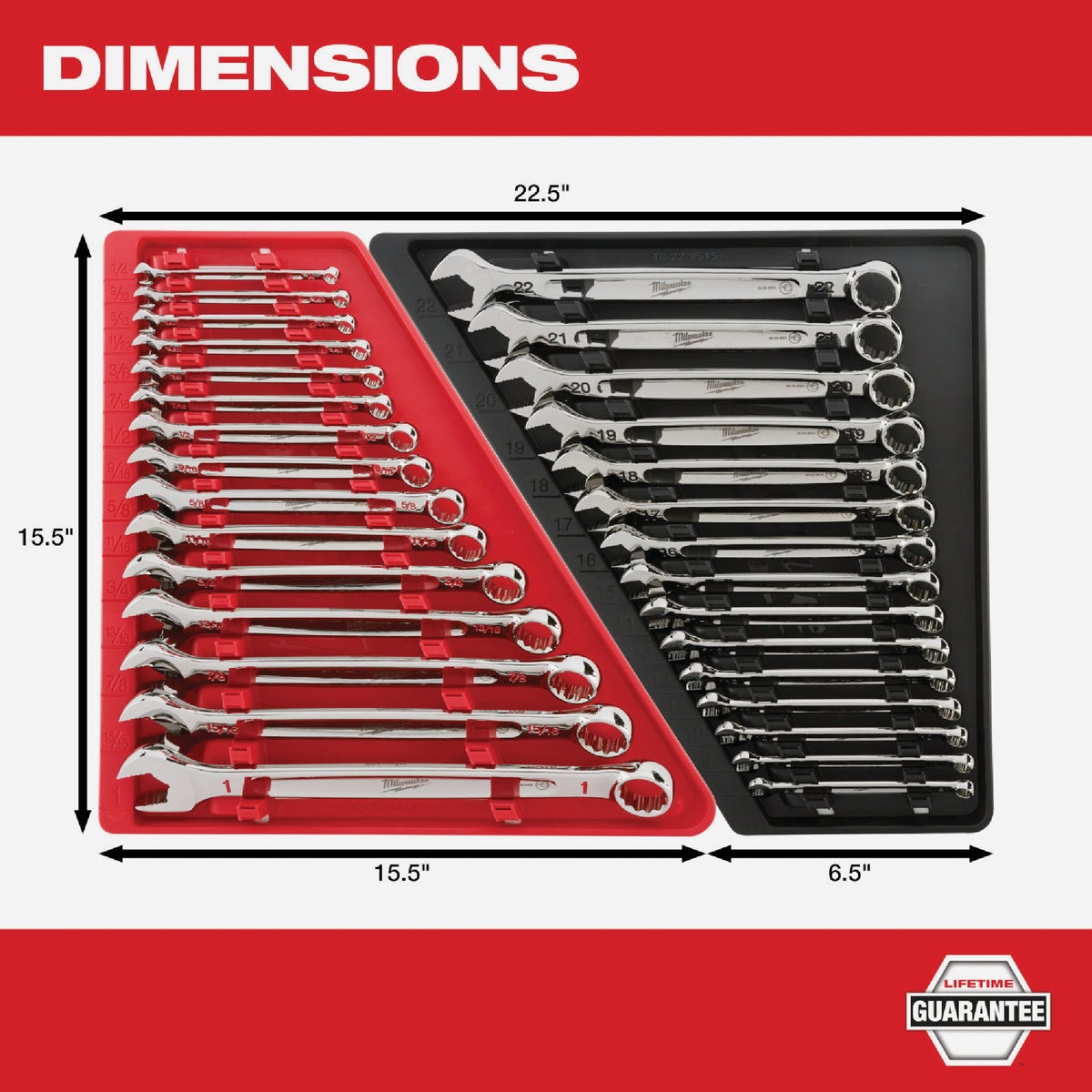Milwaukee Standard 12-Point Combination Wrench Set (15-Piece) Image 4