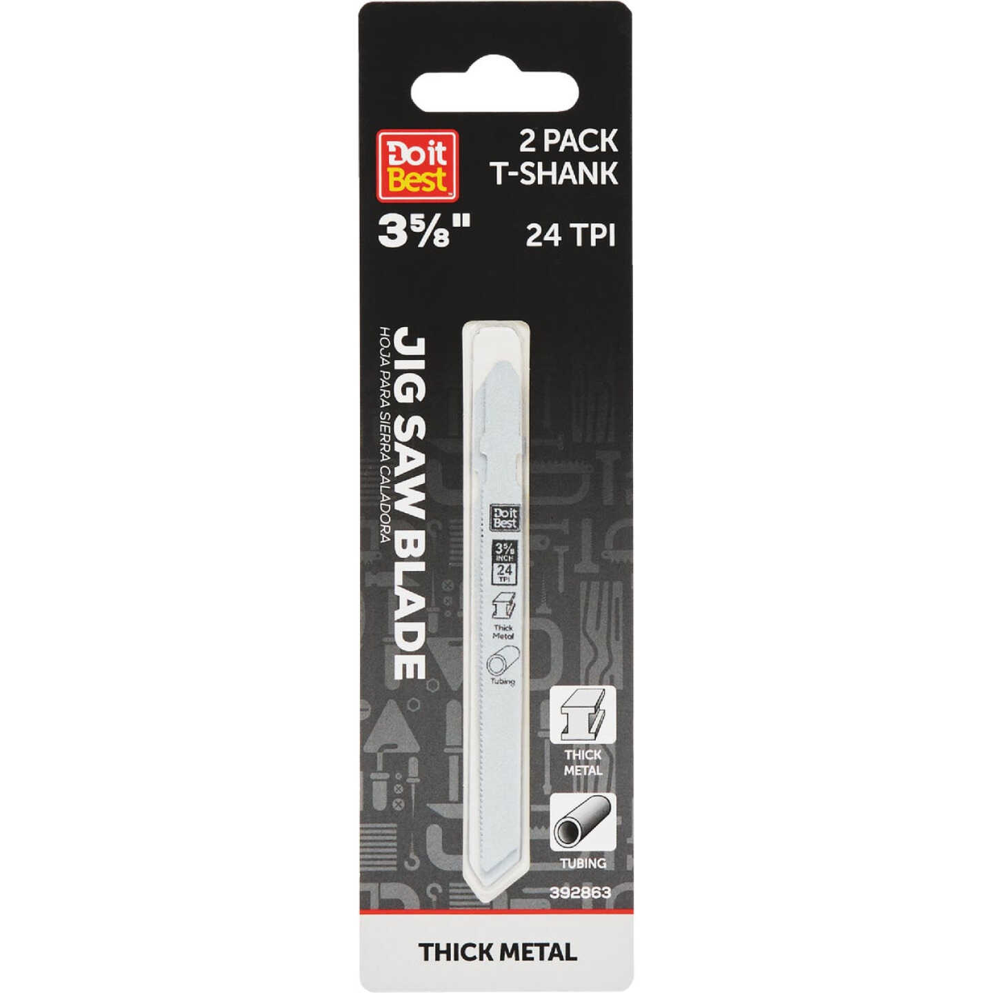 Do it Best T-Shank 3-5/8 In. 18 TPI Thick Metal Cutting Jigsaw Blade (2-Pack) Image 1