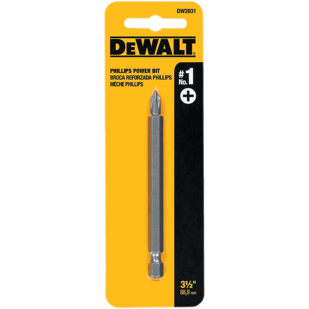 DEWALT Phillips #1 3-1/2 In. 1/4 In. Power Screwdriver Bit Image 1