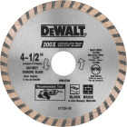 DEWALT High Performance 4-1/2 In. Turbo Rim Dry/Wet Cut Diamond Blade Image 1