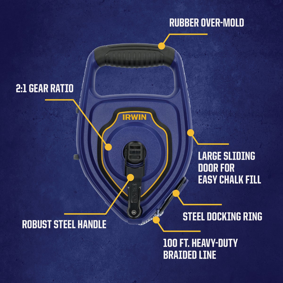 Irwin STRAIT-LINE LayoutPro XL 100 Ft. Chalk Line Reel Image 2