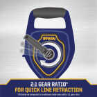 Irwin STRAIT-LINE LayoutPro XL 100 Ft. Chalk Line Reel Image 4