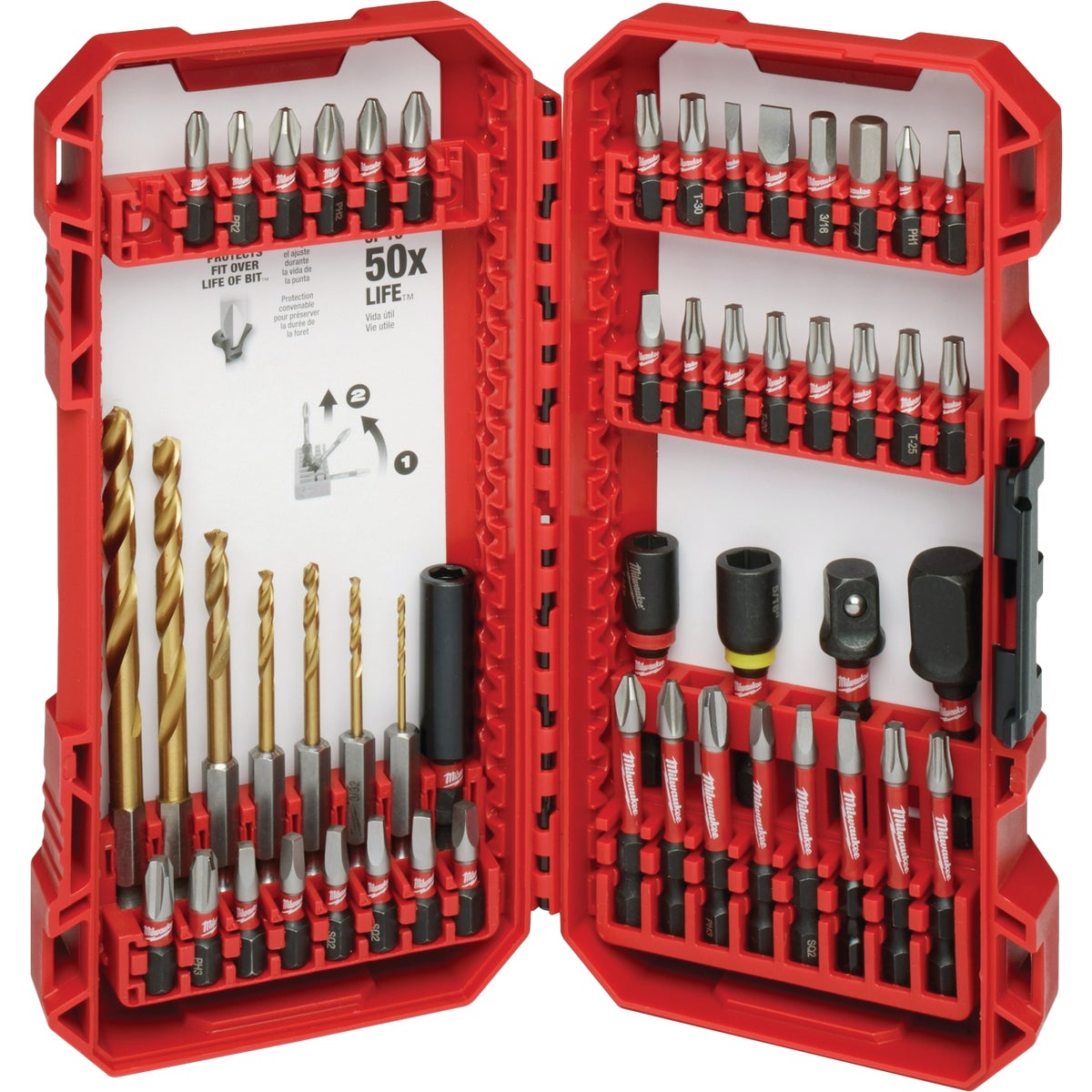 Milwaukee SHOCKWAVE Impact Duty Drill & Drive Set (50-Piece) Image 8