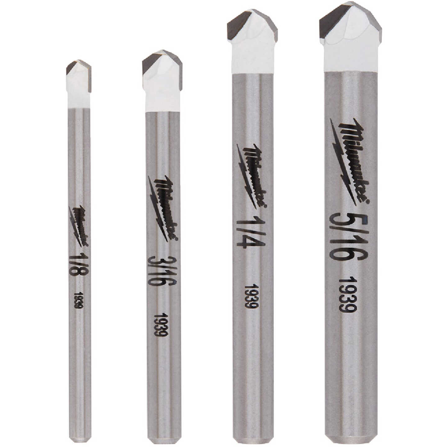 Milwaukee 4-Piece Tile and Natural Stone Bit Set Image 1