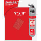 Diablo 9 In. x 11 In. 320 Grit Ultra Fine Sandpaper (4-Pack) Image 1
