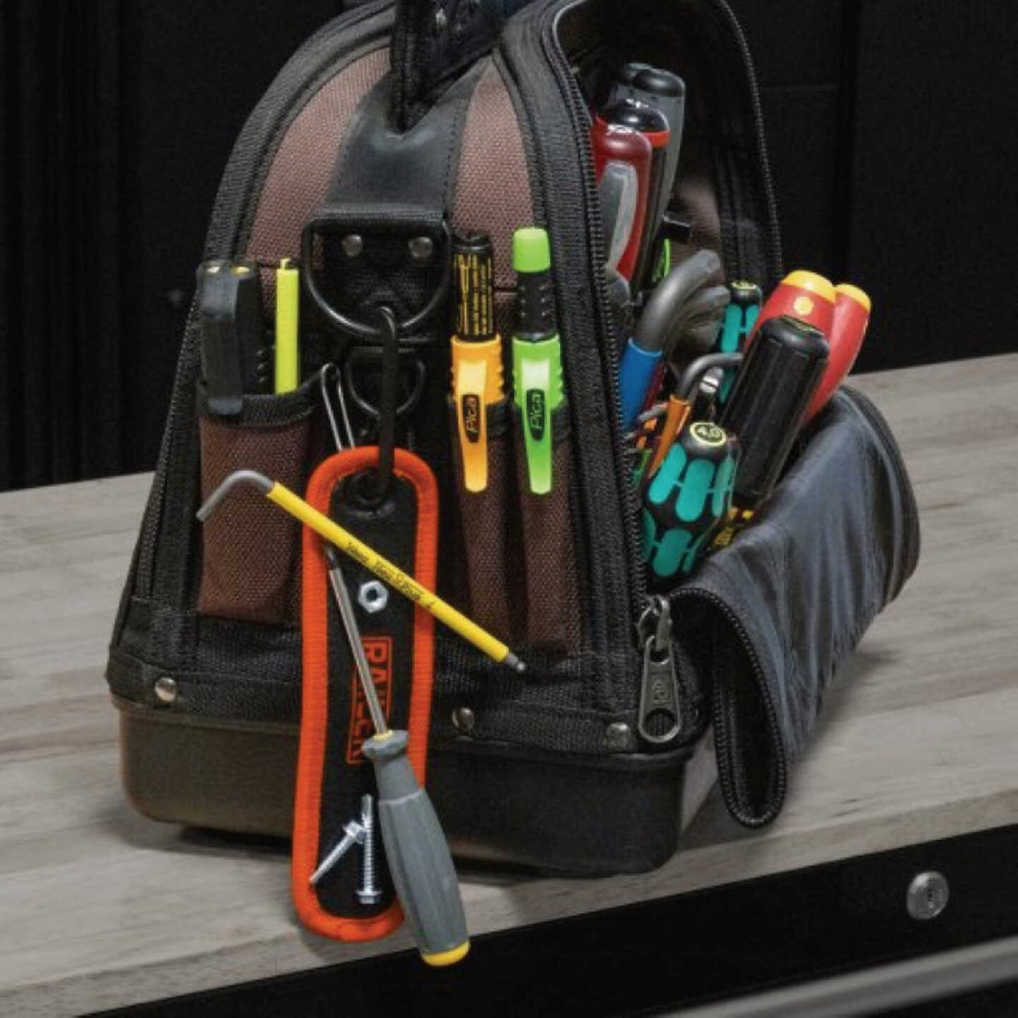 Railer 7.5 In. x 2 In. MagMat Strap Premium Magnetic Tool Strap with Carabiner Image 3