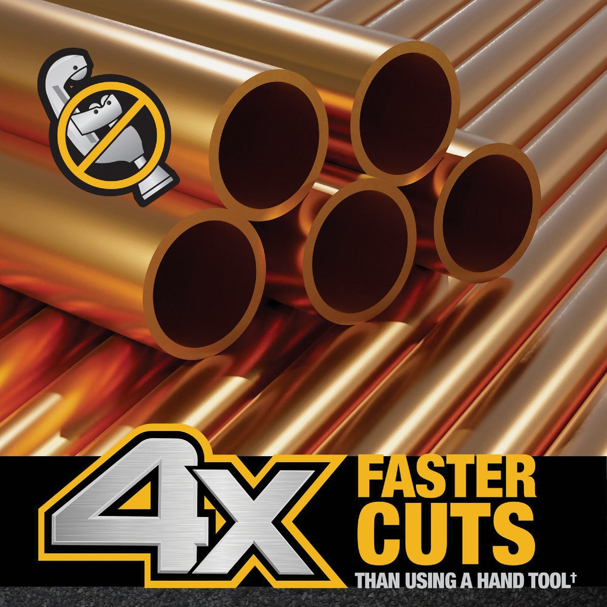 DEWALT IMPACT CONNECT Copper Pipe Cutter Attachment Image 6