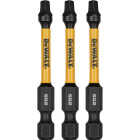 DEWALT FlexTorq 2 In. #2 Square Impact Screwdriver Bit (3-Pack) Image 1