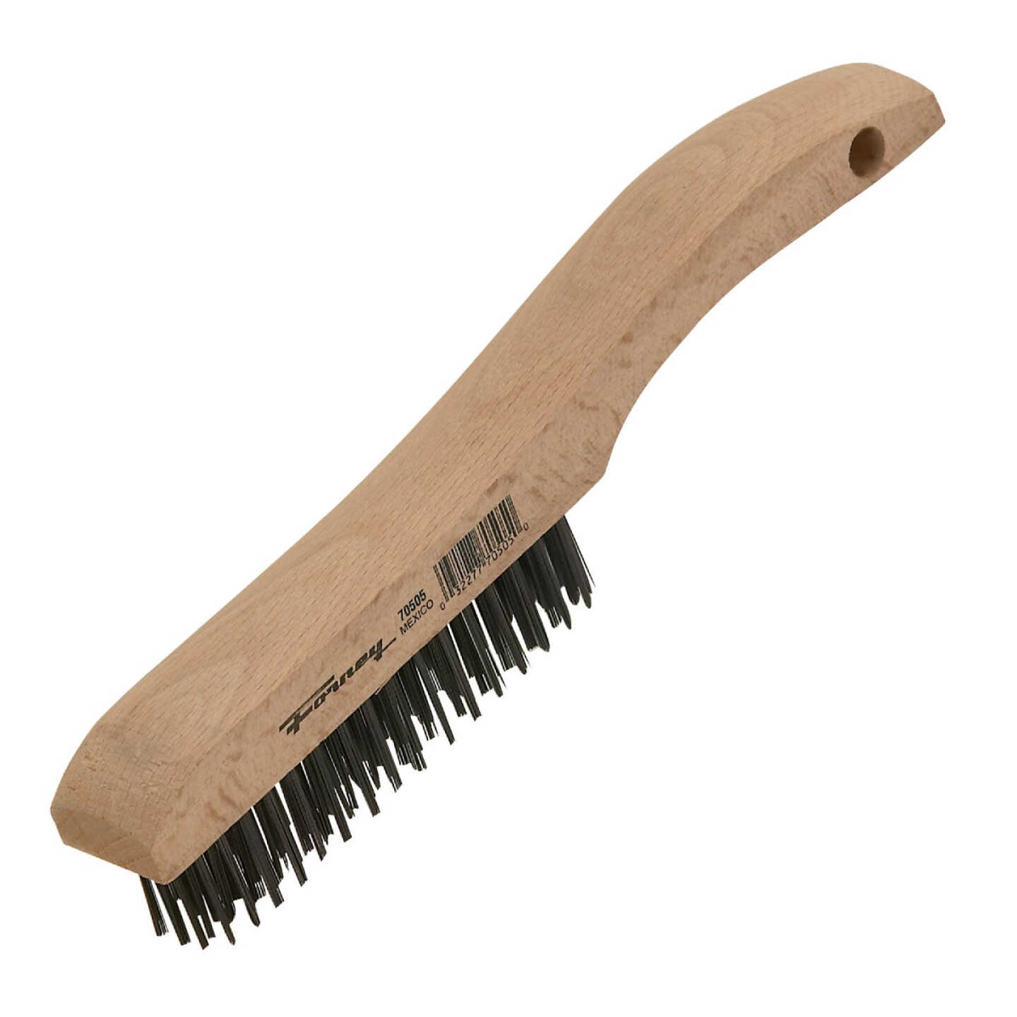 Forney 10-1/4 In. Shoe Handle Wire Brush with Carbon Steel Bristles Image 1