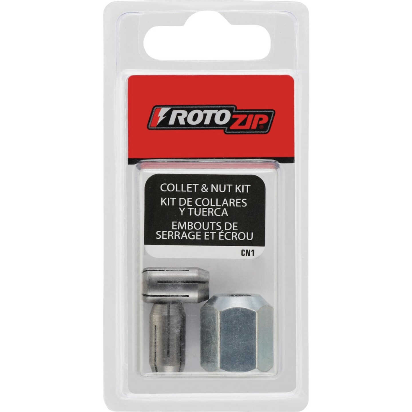 RotoZip 1/8 In., 5/32 In., 1/4 In. Collet Nut Kit (4-Pieces) Image 2
