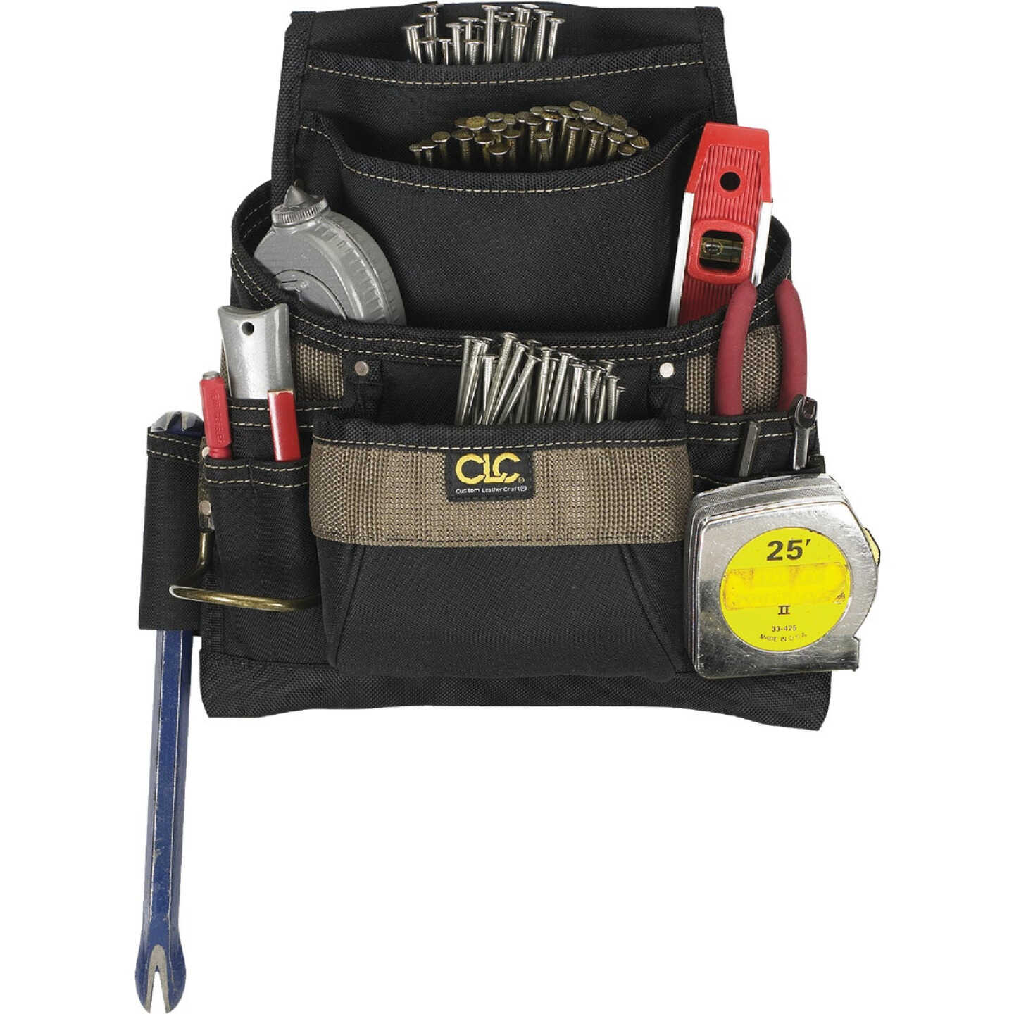 CLC 11-Pocket Polyester Nail & Tool Bag Image 1