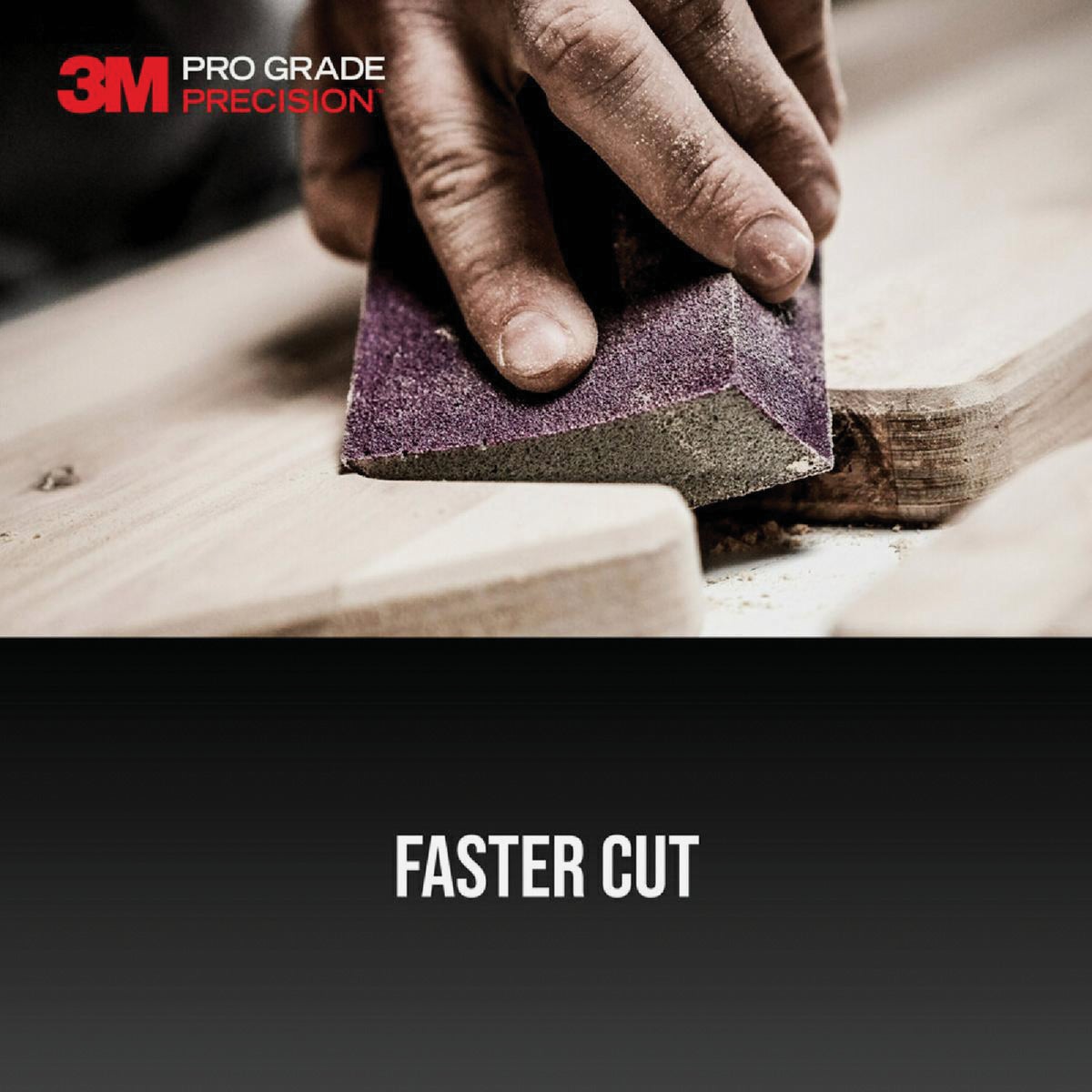 3M Pro Grade Precision 2.5 In. x 4.5 In. x 1 In. 180 Grit Fine Sanding Sponge Image 3