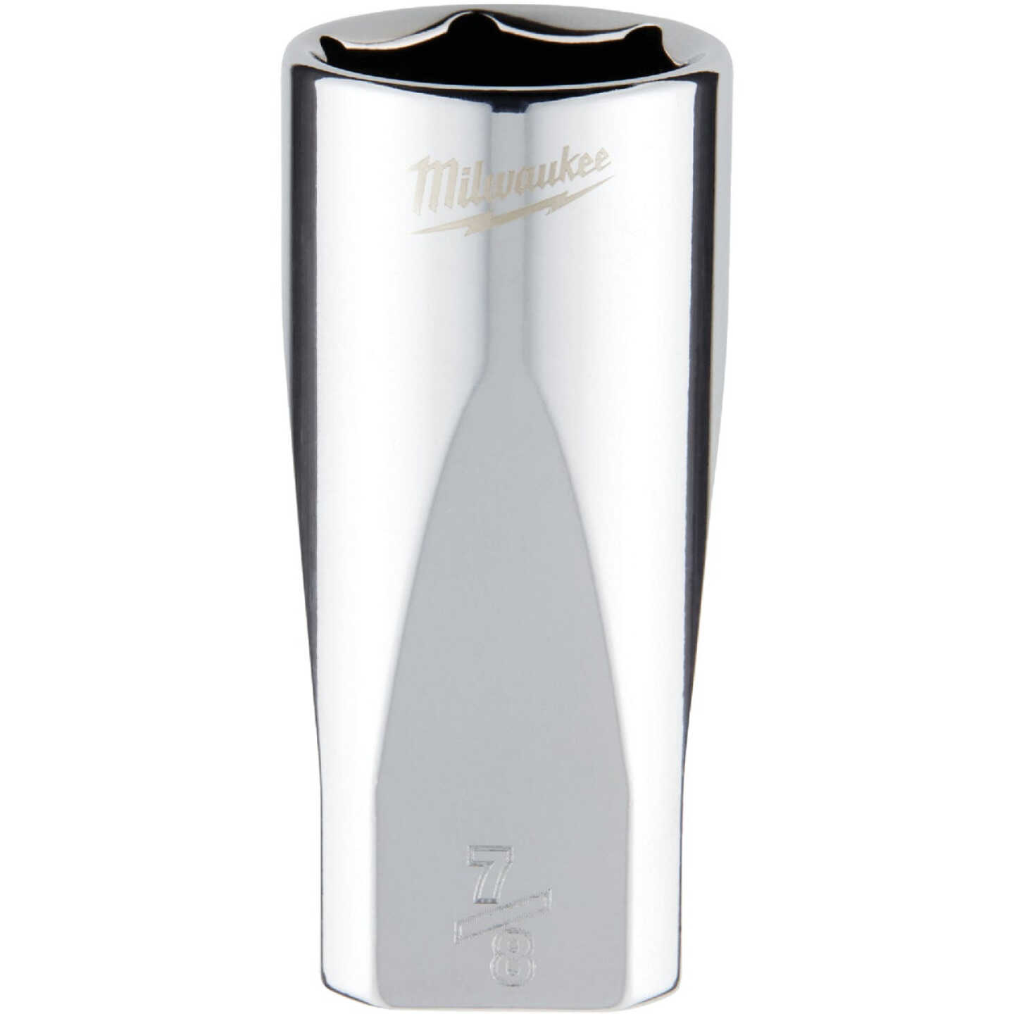 Milwaukee 3/8 In. Drive 7/8 In. 6-Point Deep Standard Socket with FOUR FLAT Sides Image 1