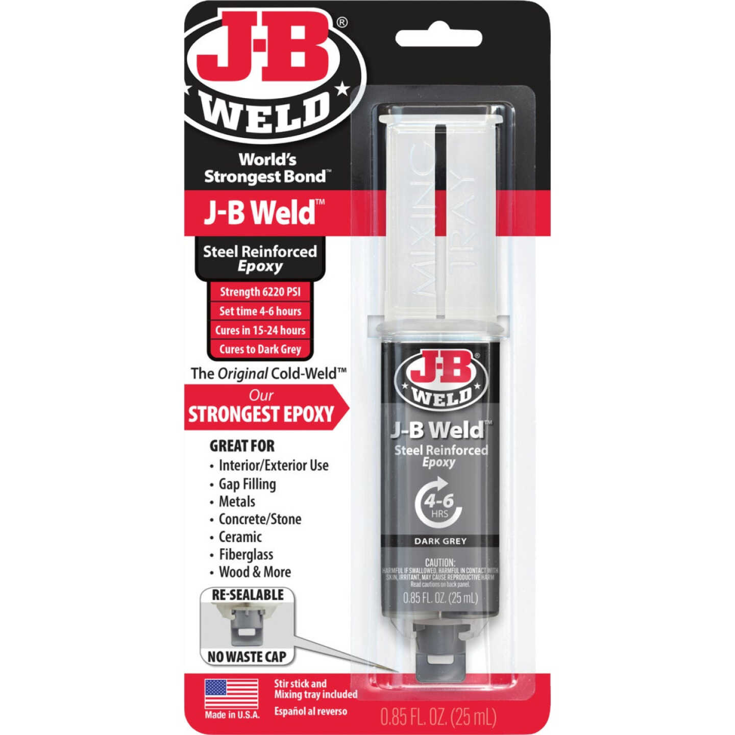 J-B Weld 0.85 Oz. Original Epoxy, Syringe Image 1