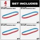 Milwaukee 1/2 In. x 18 In. 40/60/80/120 Grit Bandfile Variety Pack (4-Pack) Image 2