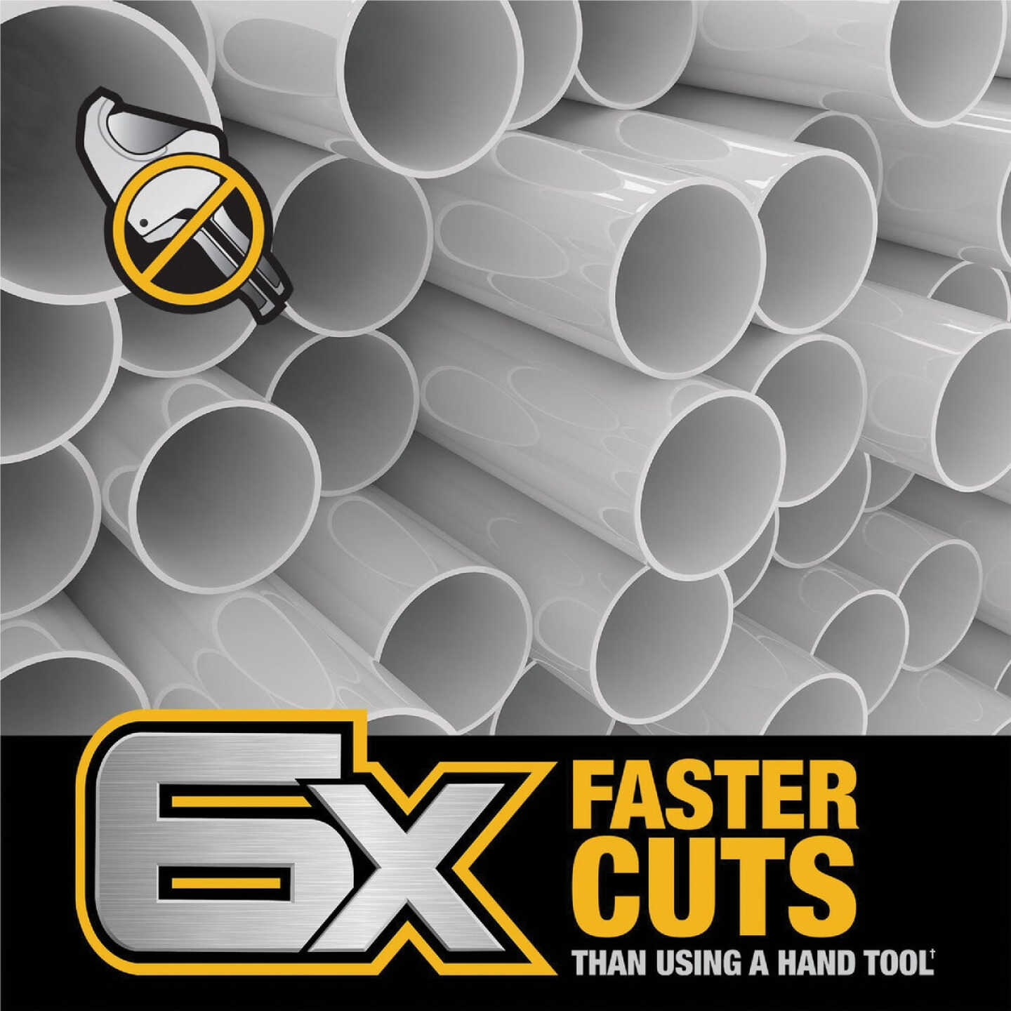 DEWALT IMPACT CONNECT PVC/PEX Pipe Cutter Attachment Image 5