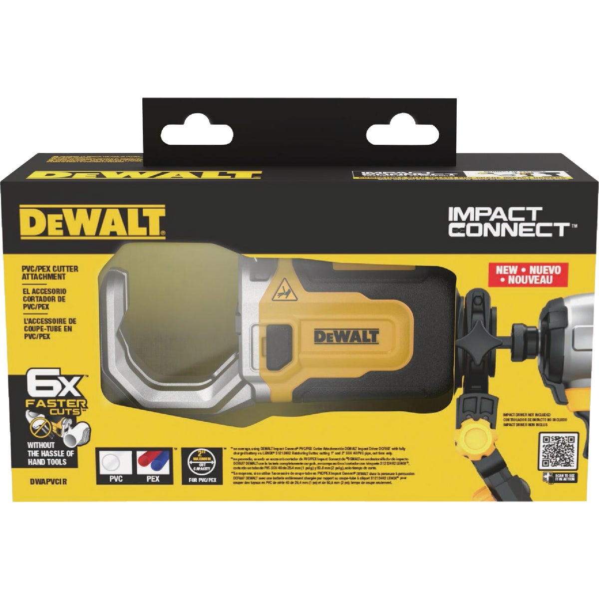 DEWALT IMPACT CONNECT PVC/PEX Pipe Cutter Attachment Image 8