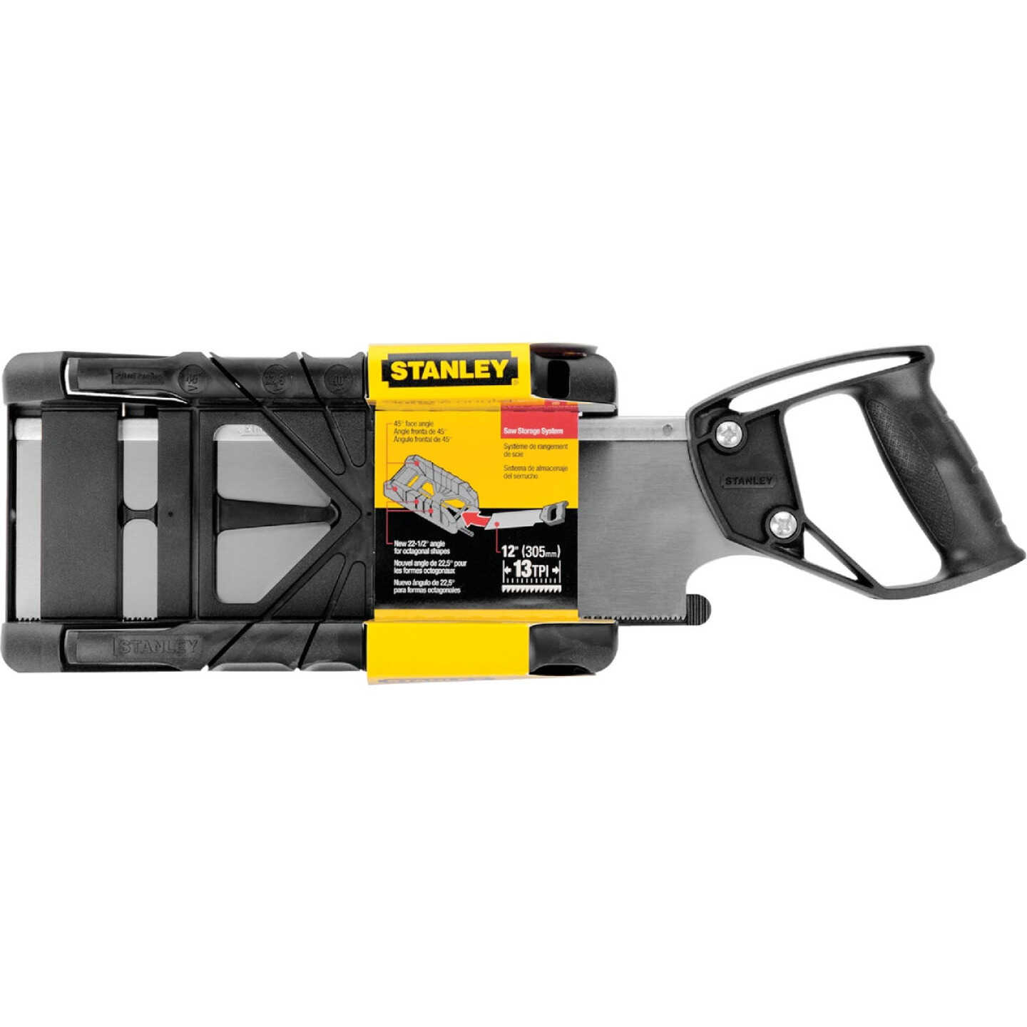 Stanley Plastic Saw Storage Miter Box & 12 In. Saw Image 2