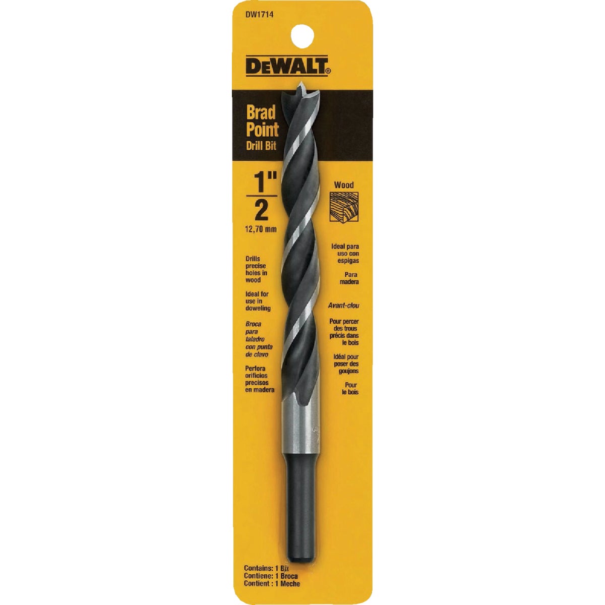 DEWALT 1/2 In. Brad Point Drill Bit Image 2