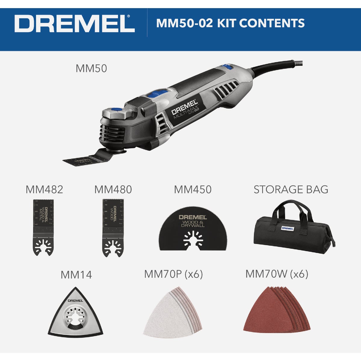 Dremel Multi-Max 5-Amp Variable Oscillating Multi-Tool Kit Image 2