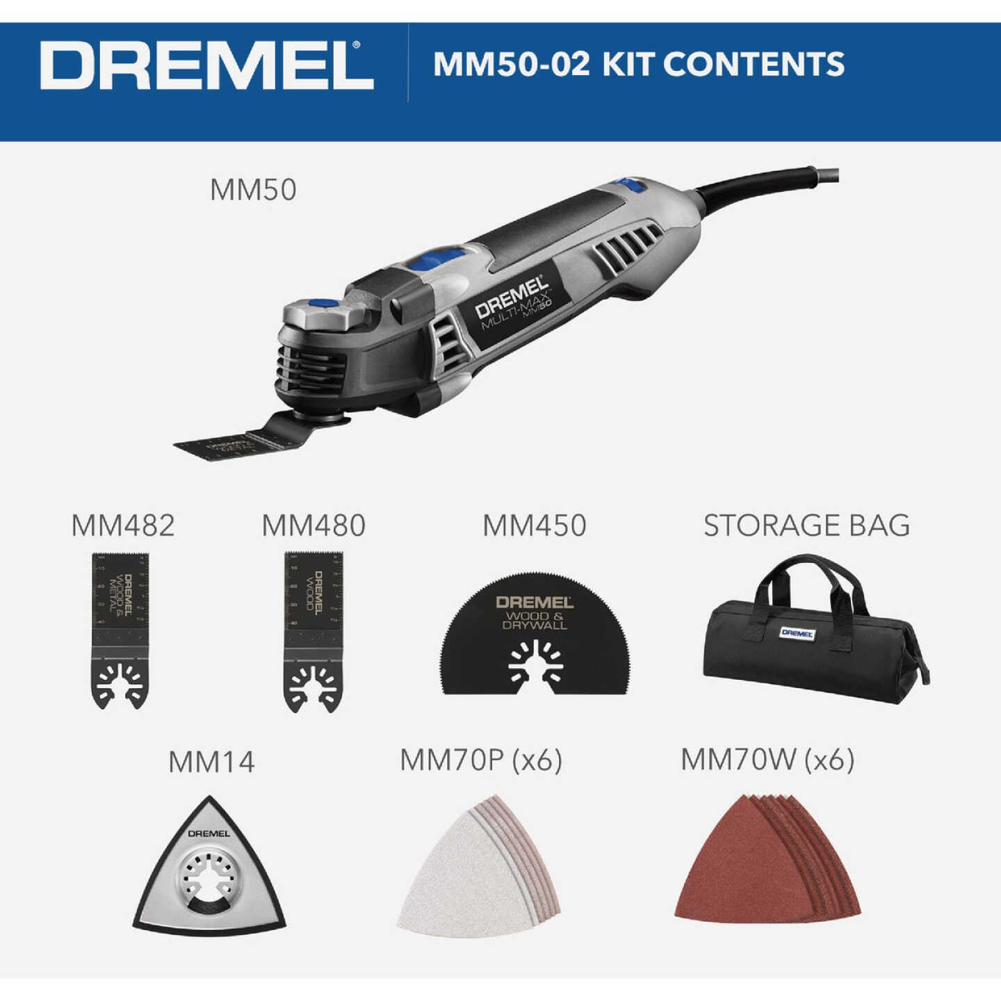 Dremel Multi-Max 5-Amp Variable Oscillating Multi-Tool Kit Image 2