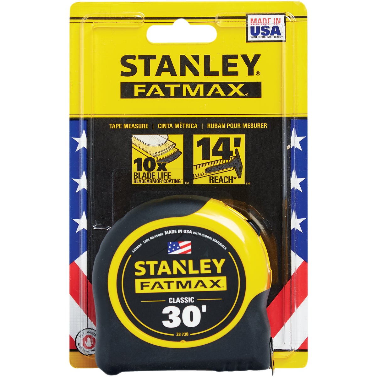 Stanley FatMax 30 Ft. Classic Tape Measure with 11 Ft. Standout Image 2