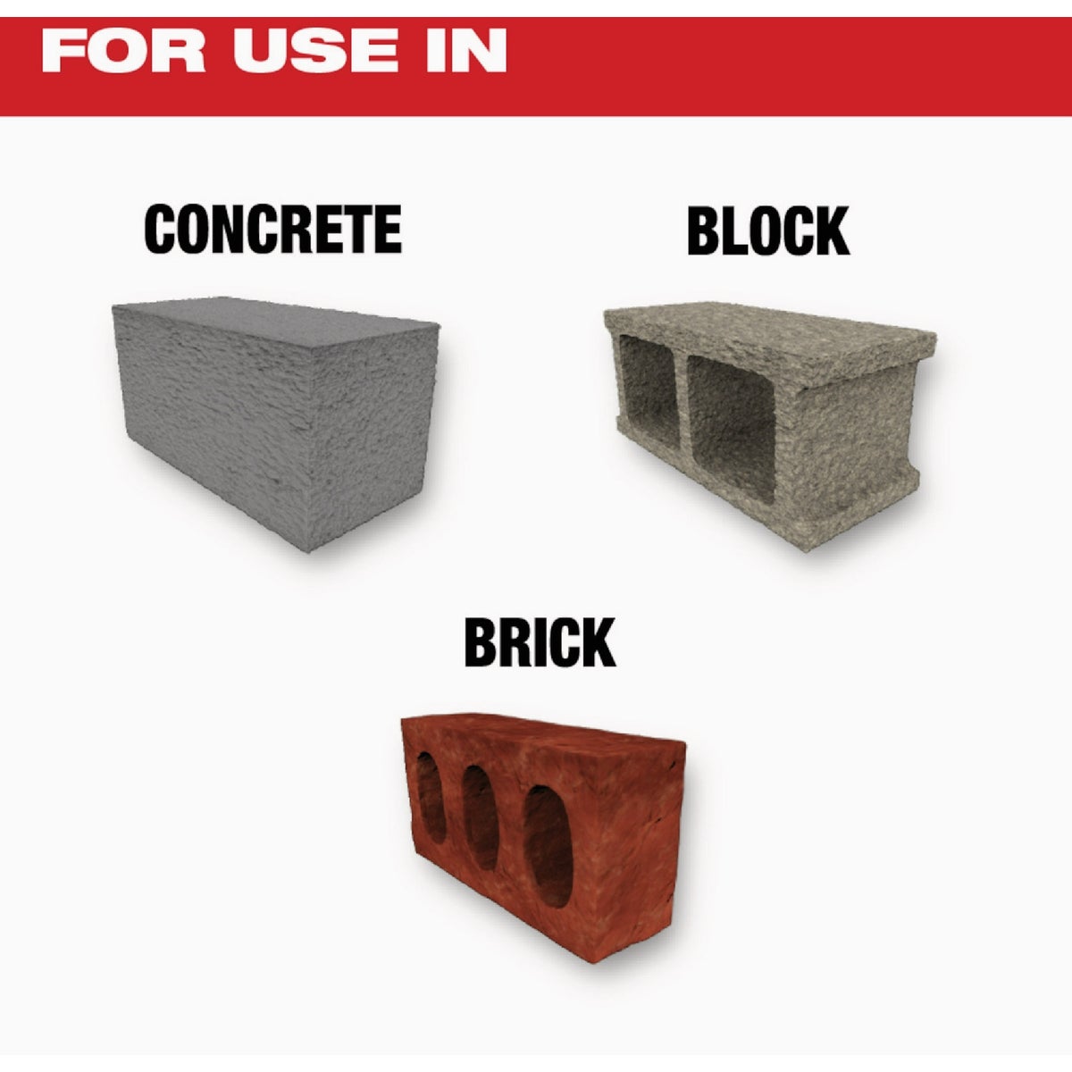 Milwaukee 8-Piece SDS Plus M/2 2-Cutter Drill Bit Kit Image 4