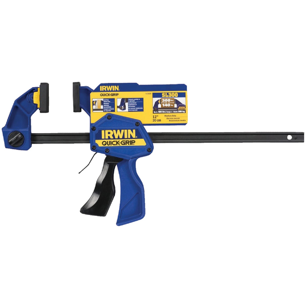 Irwin Quick-Grip 12 In. Medium-Duty One-Hand Bar Clamp Image 14