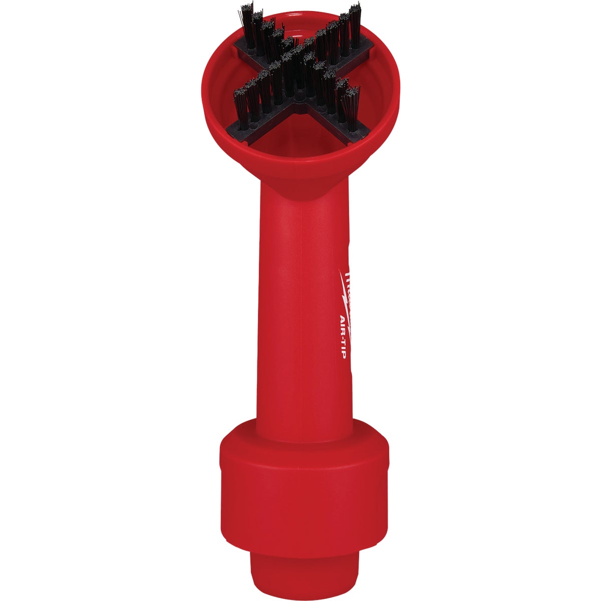 Milwaukee AIR-TIP 1-1/4 In. - 2-1/2 In. Red Plastic Cross Bristle Vacuum Brush Image 4