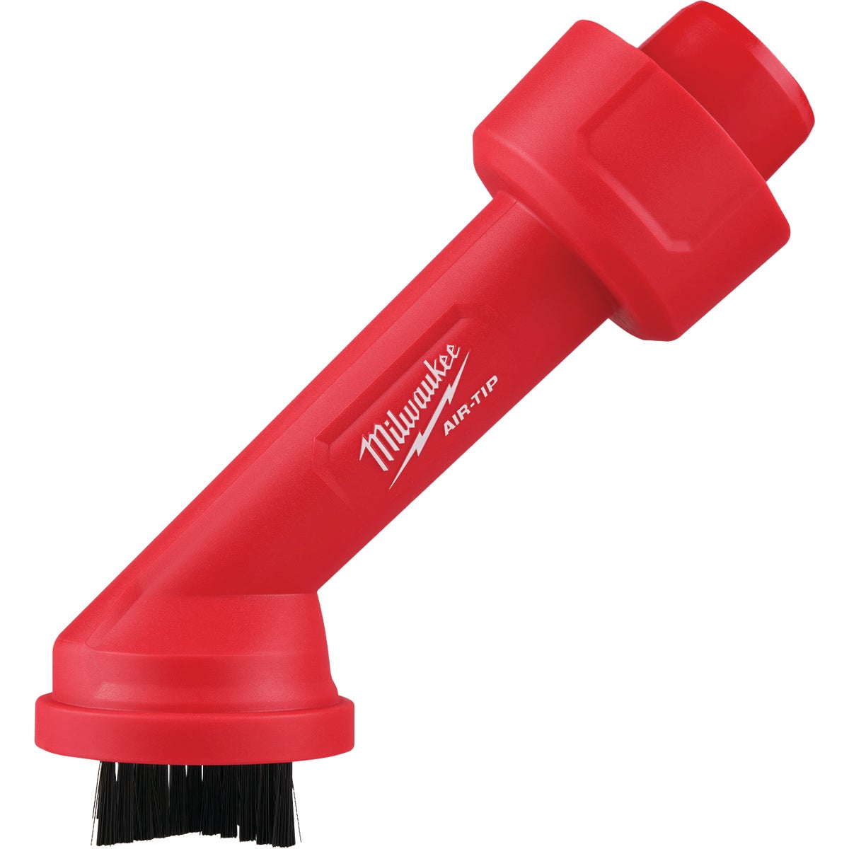 Milwaukee AIR-TIP 1-1/4 In. - 2-1/2 In. Red Plastic Cross Bristle Vacuum Brush Image 1